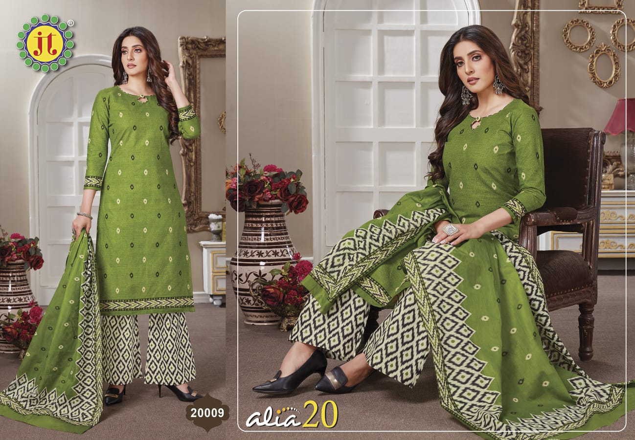 Jt Alia 20 Casual Daily Wear Printed Cotton Dress Material Collection